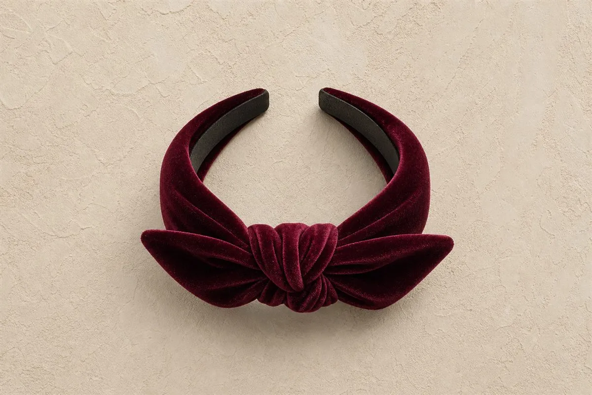 Bandeau Cheveux Noué Velours Limited Edition