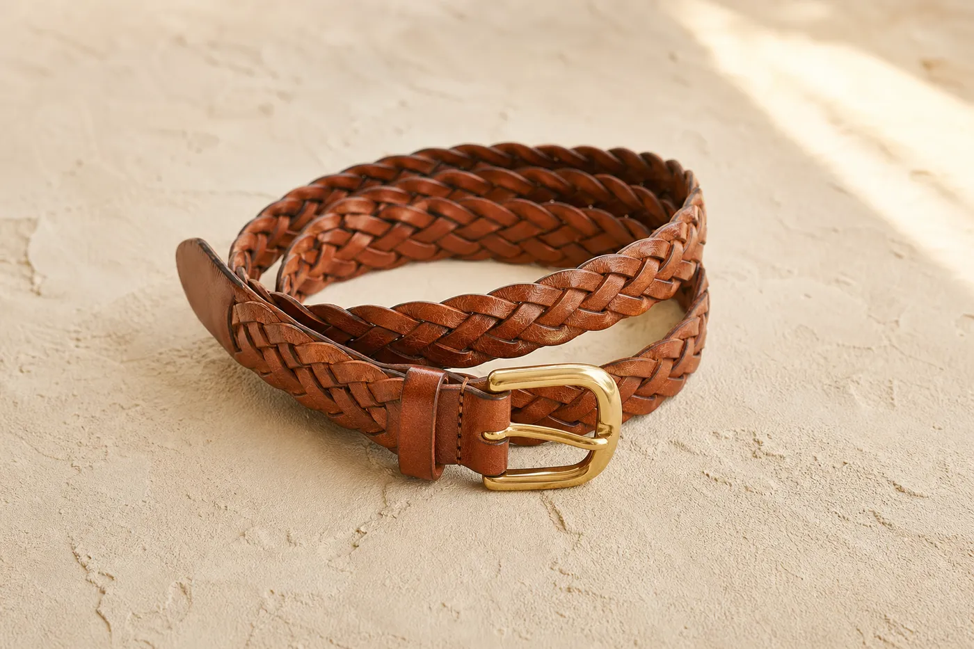 Iconic Hand-Woven Leather Belt
