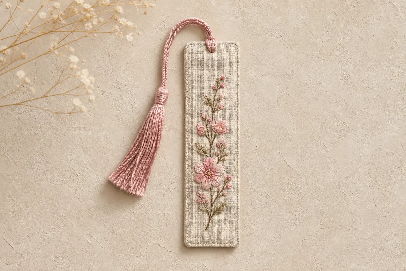Embroidered Fabric Bookmark Limited Edition