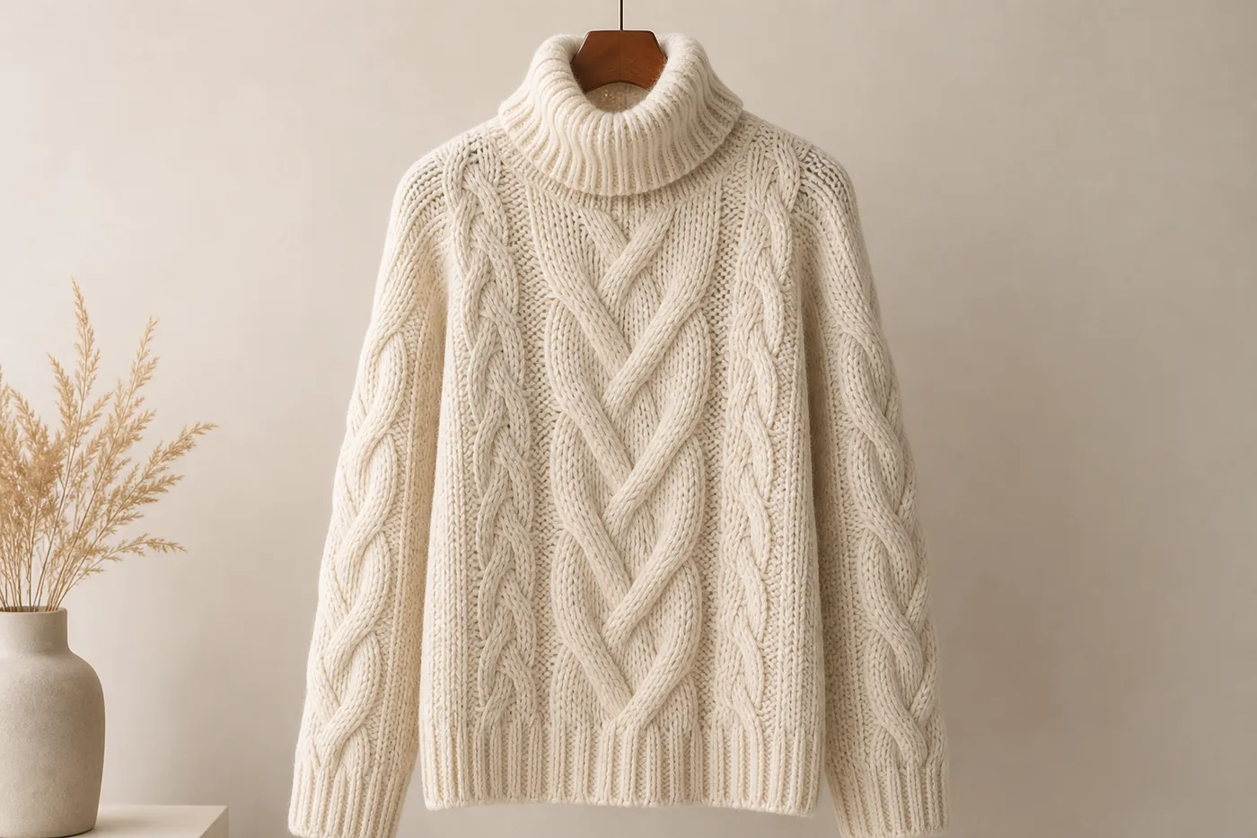 Cable-Knit Wool Jumper No.01