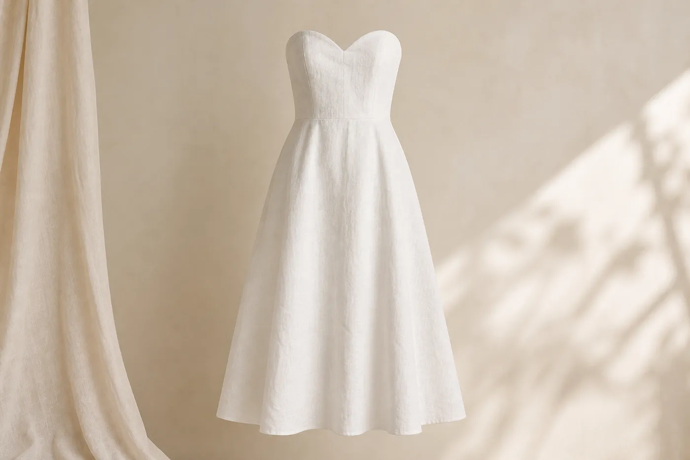Iconic Linen Strapless Dress No.10